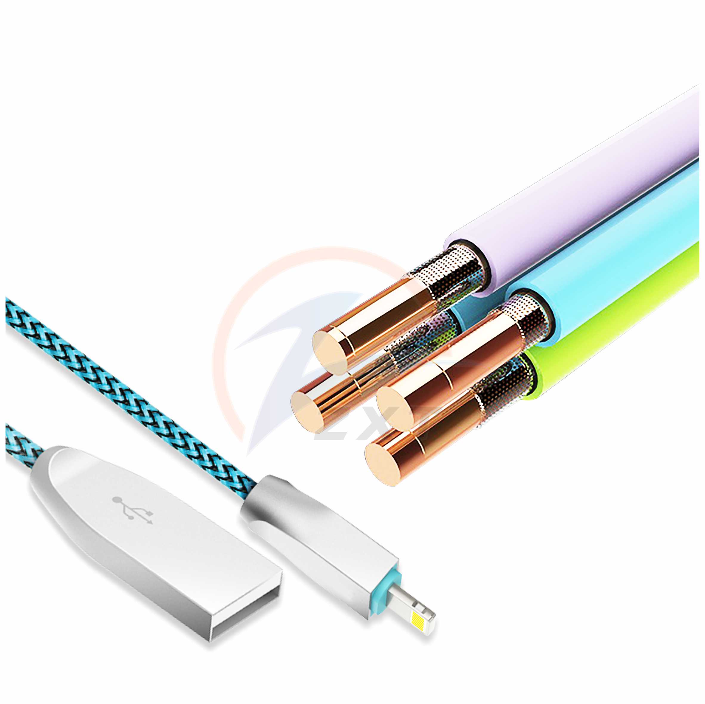 Zinc Alloy Nylon Braided Cable