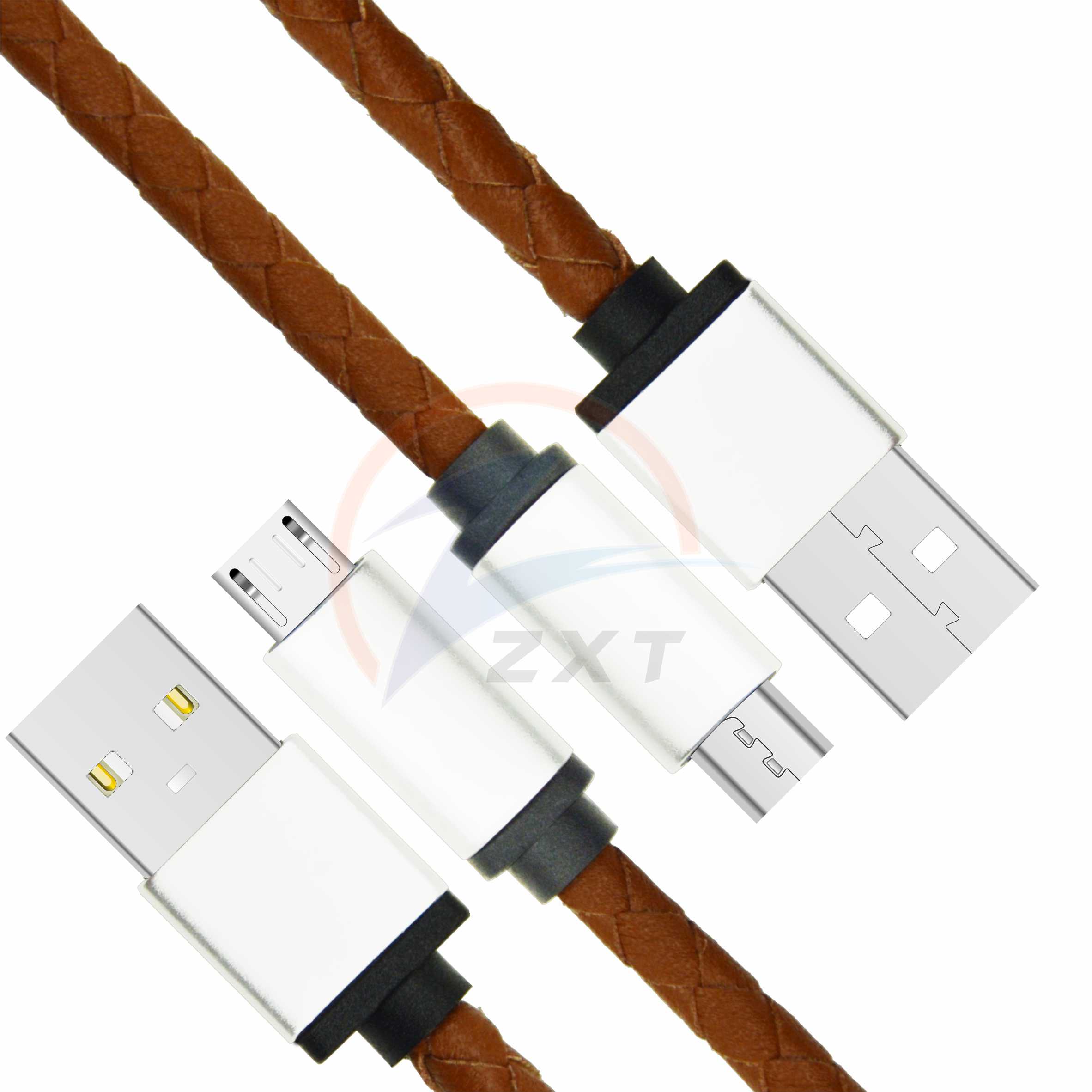 Leather Braided Cable