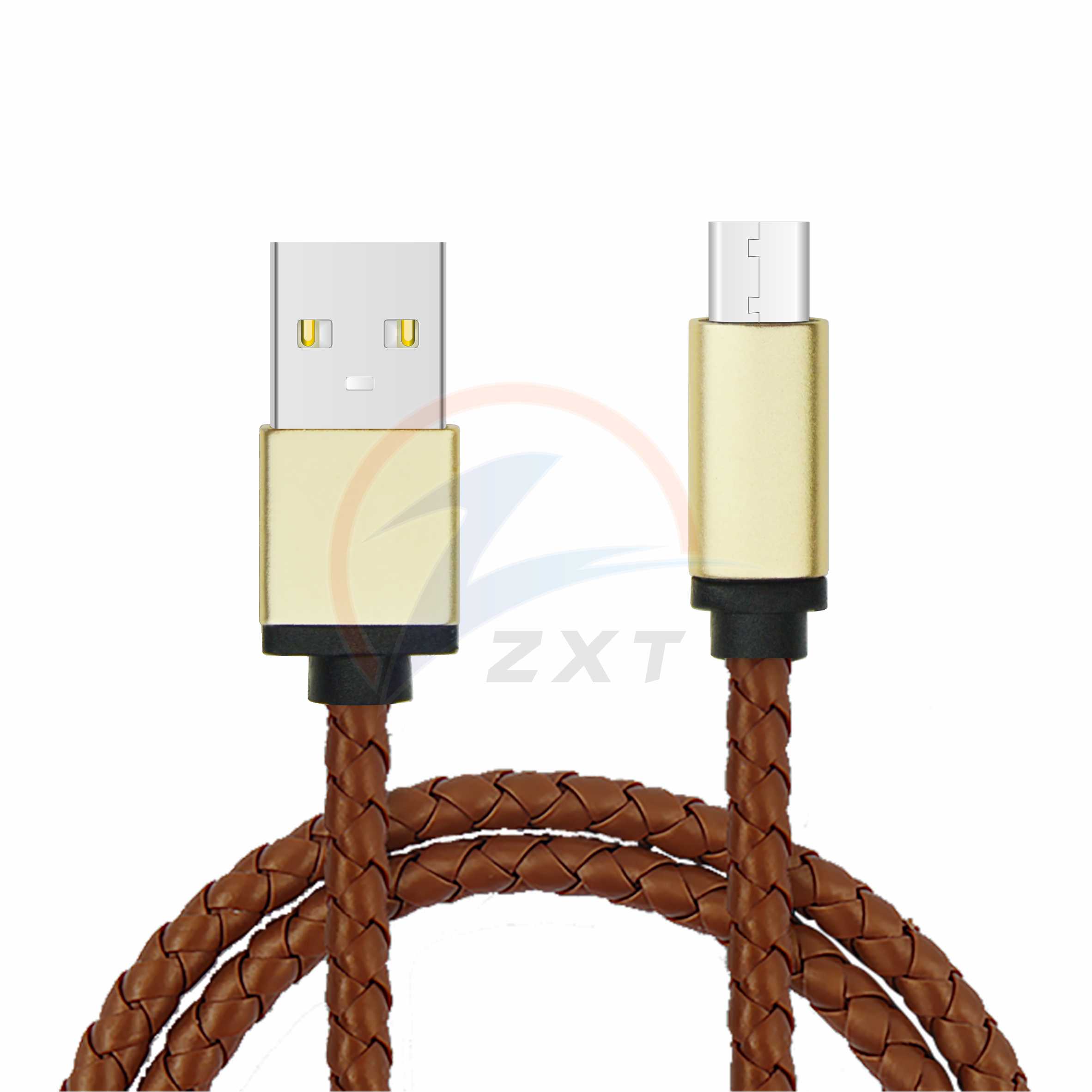 Leather Braided Cable