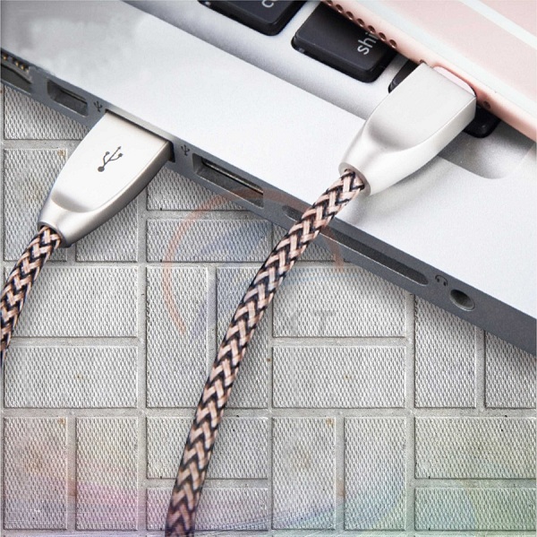 Zinc Alloy Nylon Braided Cable