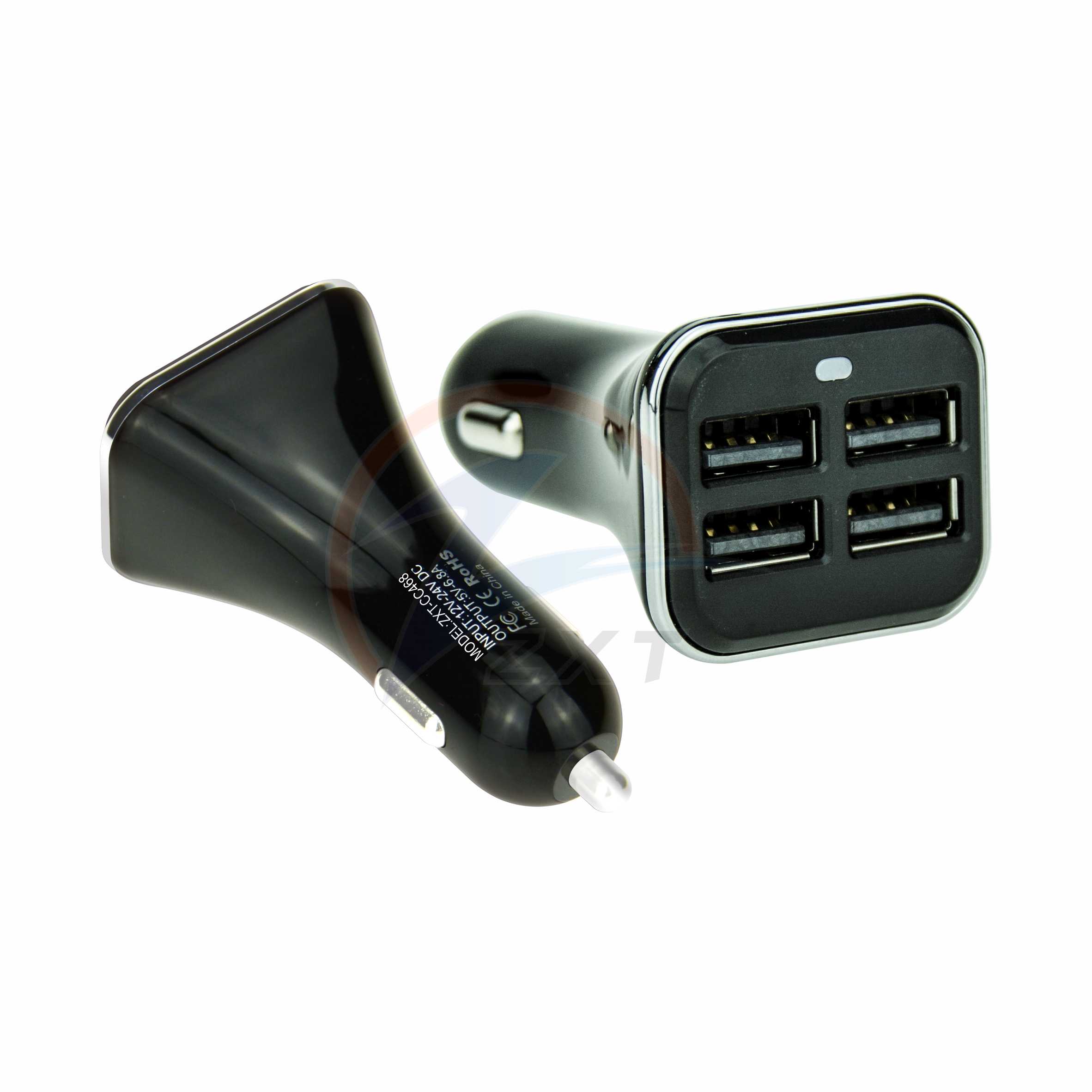 4 Ports USB Car Charger 6.8Amp