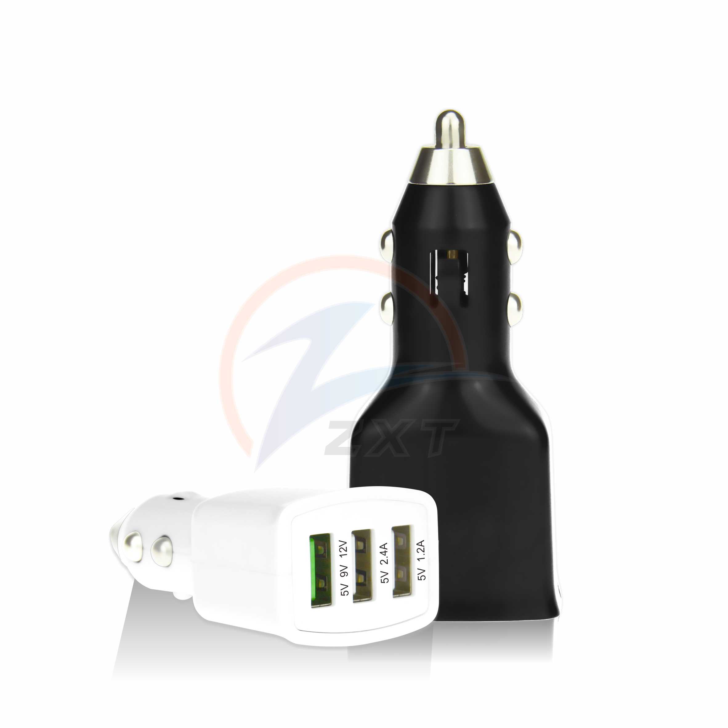 3USB Car Charger ( Fast Port + 2 Normal Ports)