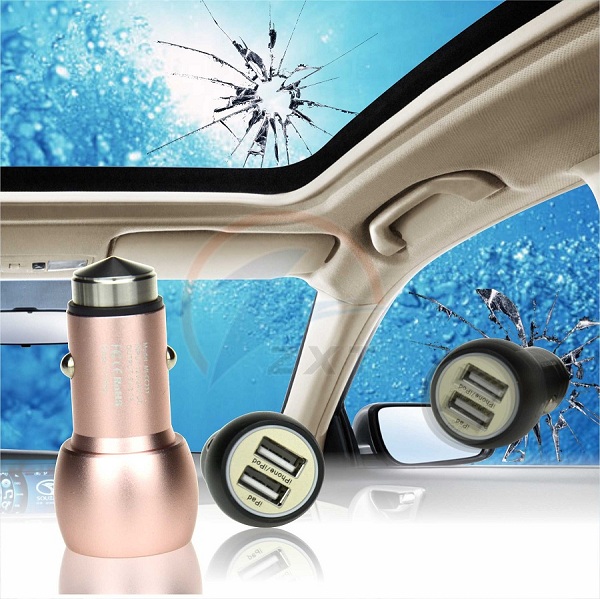 Aluminum Safety Hammer Car Charger 3.1Amp