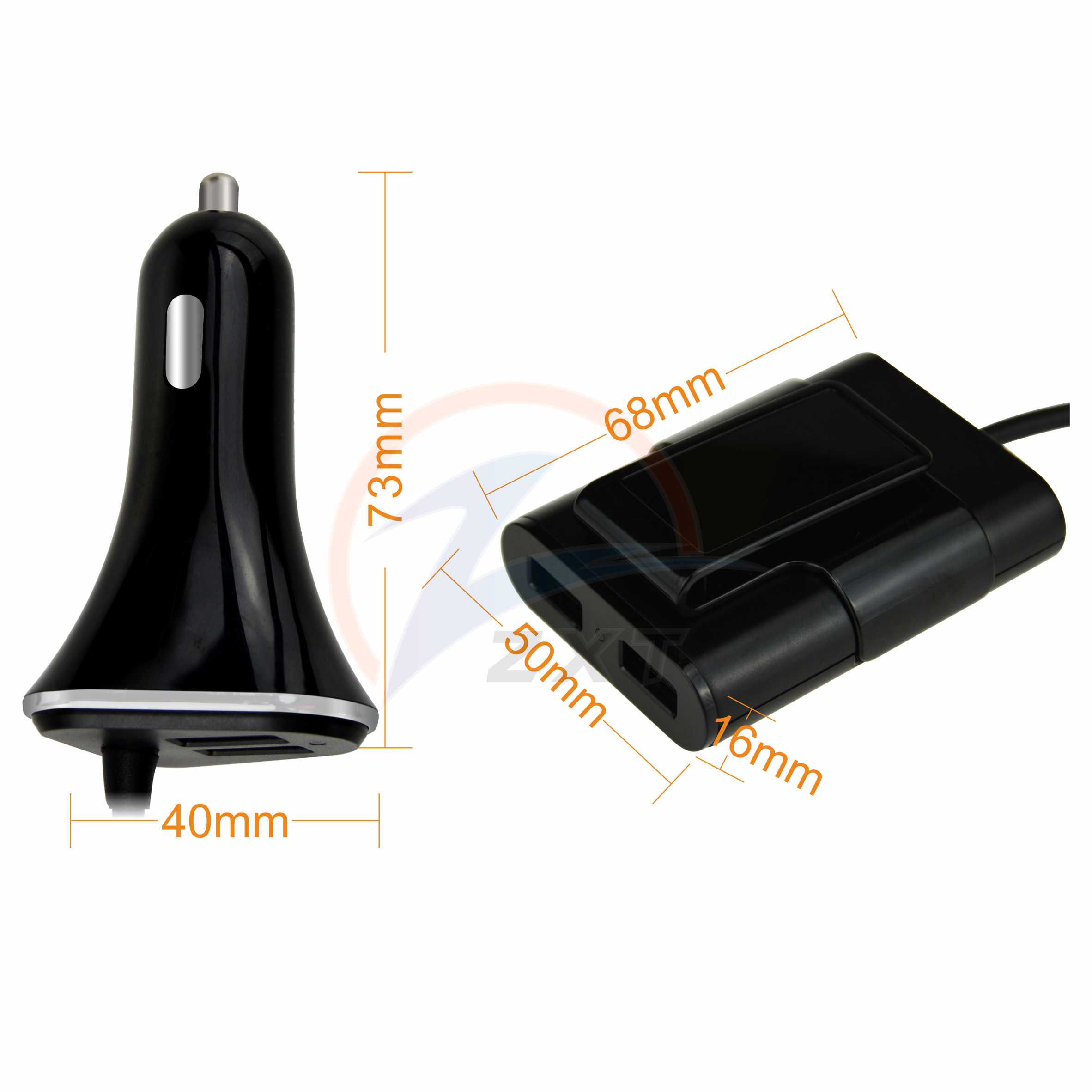 4 in 1 Passenger Car Charger