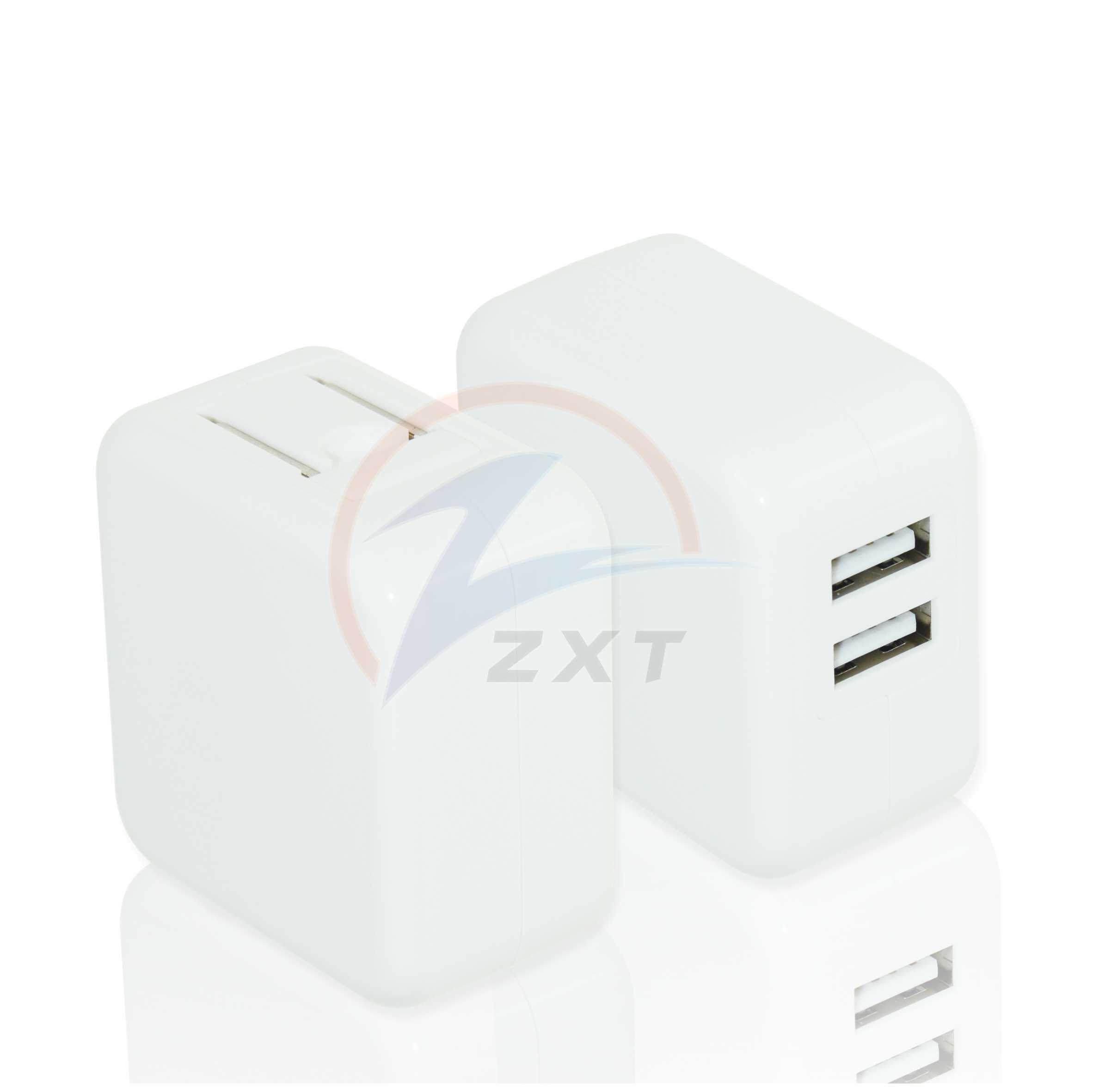 Folding Plug Dual Port Travel Charger