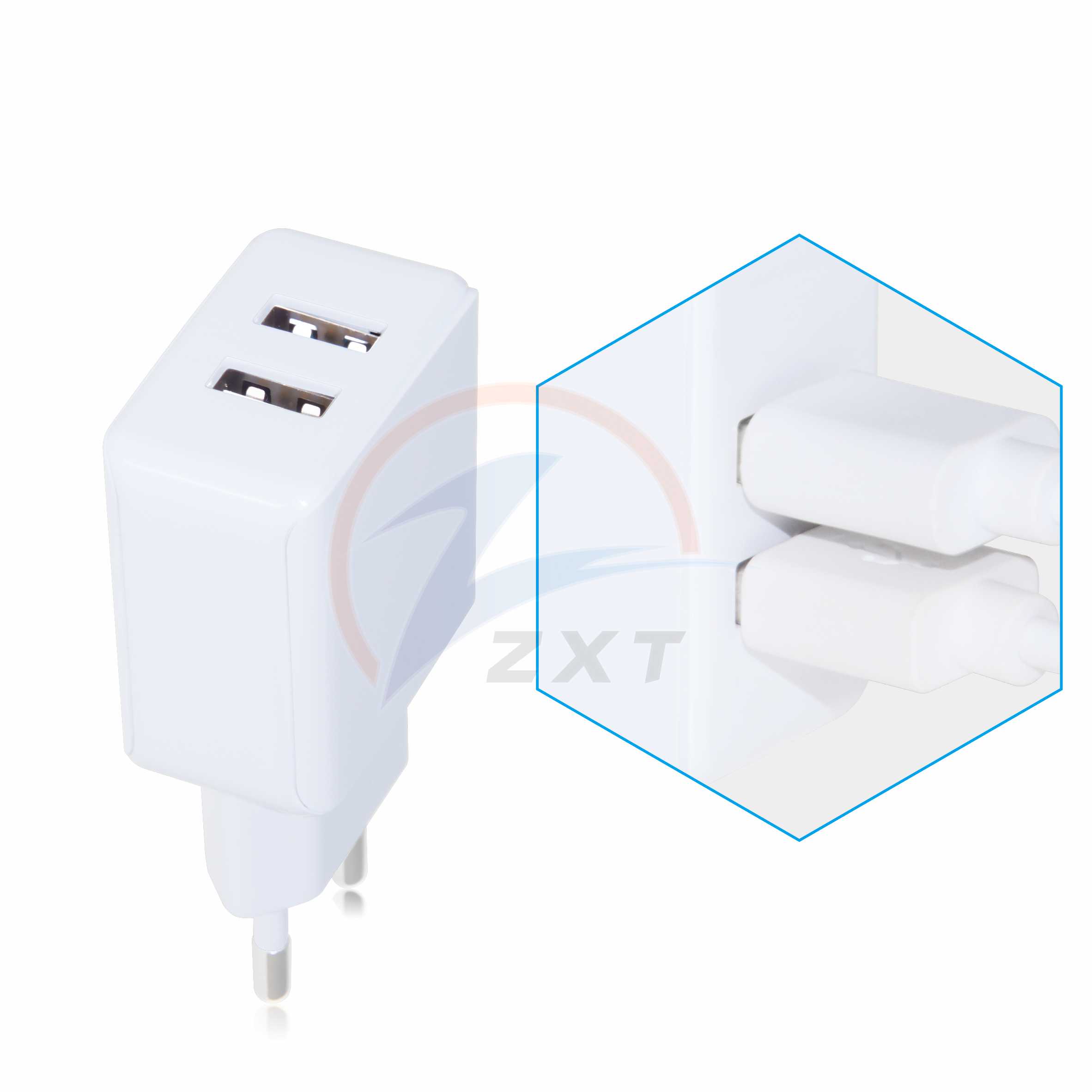 Eu Plug Dual Travel Charger