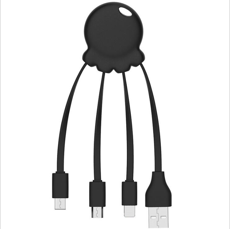 Creative Octopus Shape 3 in 1 USB Cable