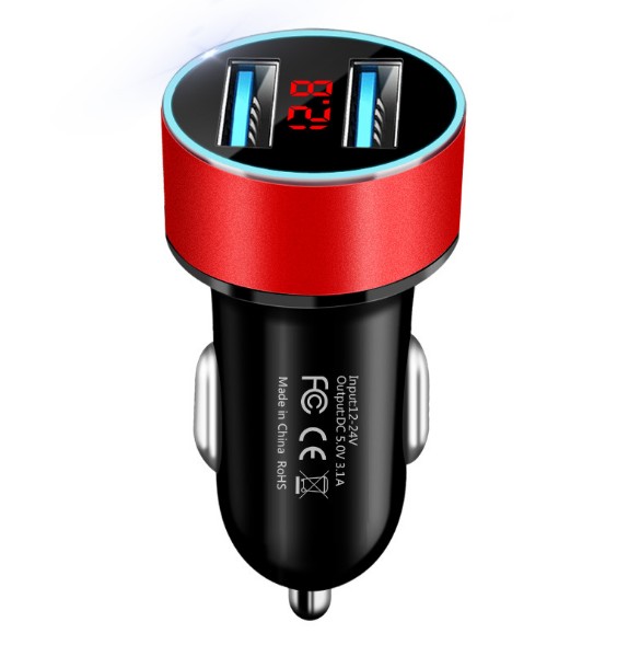 LED Car Charger Dual USB 4.8A