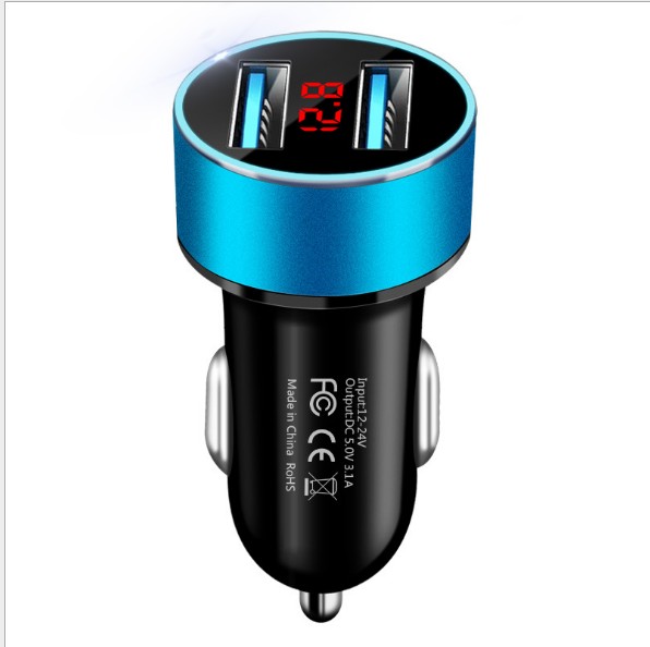 LED Car Charger Dual USB 4.8A