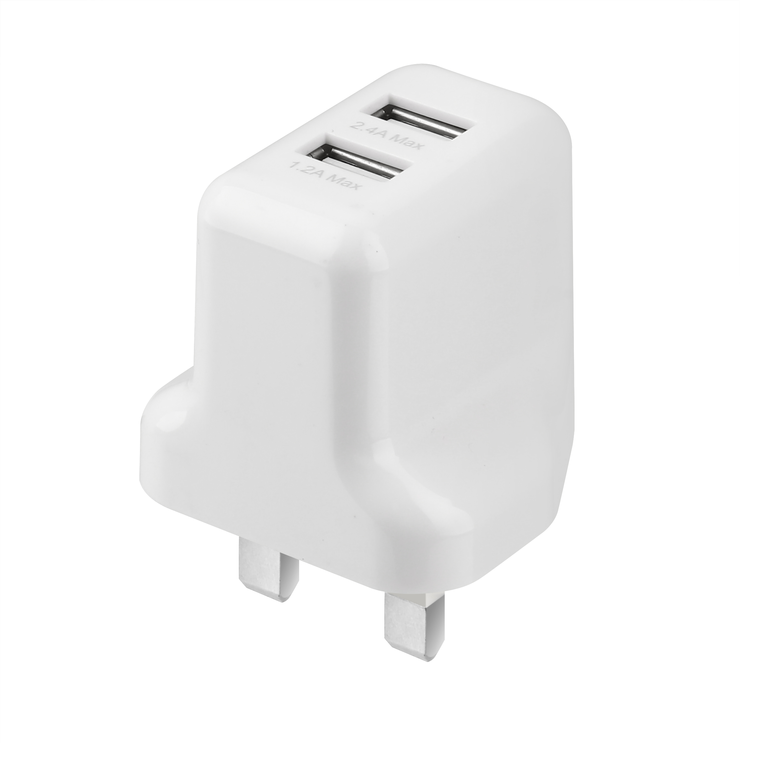 2.4A Dual USB Mains Charger